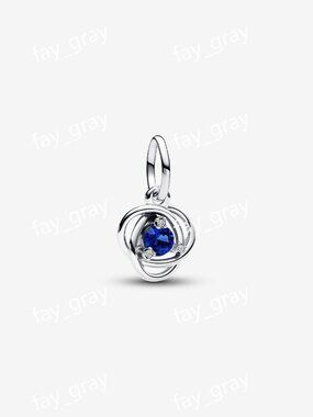 Pandora Blue Eternity Circle Dangle Charm